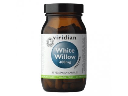4382 white willow bark organic 400mg 90 kapsli viridian