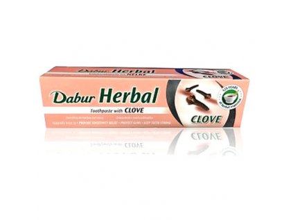 4895 zubni pasta s hrebickem bez cukru a barviv dabur 155g 100ml