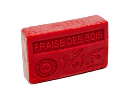 9605 mydlo s bio arganovym olejem jahoda fraise des bois 100g
