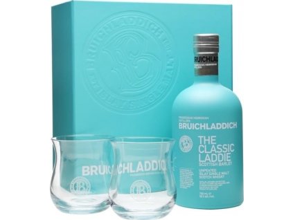 whisky bruichladdich classic laddie 2x glasses sklo