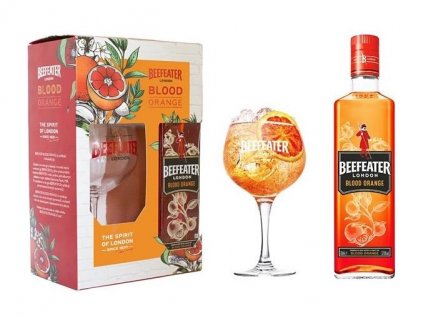 gin beefeater blood orange glass