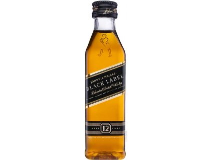 whisky johnnie walker black label miniatura