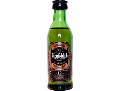 whisky glenfiddich 12 YO miniatura