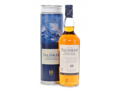 skotska single malt whisky talisker 10 yo giftbox provaz