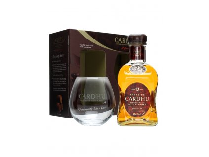 skotska single malt whisky cardhu 12 yo sklenicky