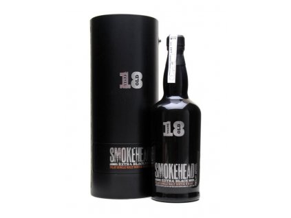 skotska single malt whisky smokehead 18 yo extra black giftbox