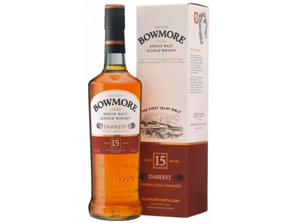 skotska single malt whisky bowmore 15 yo giftbox