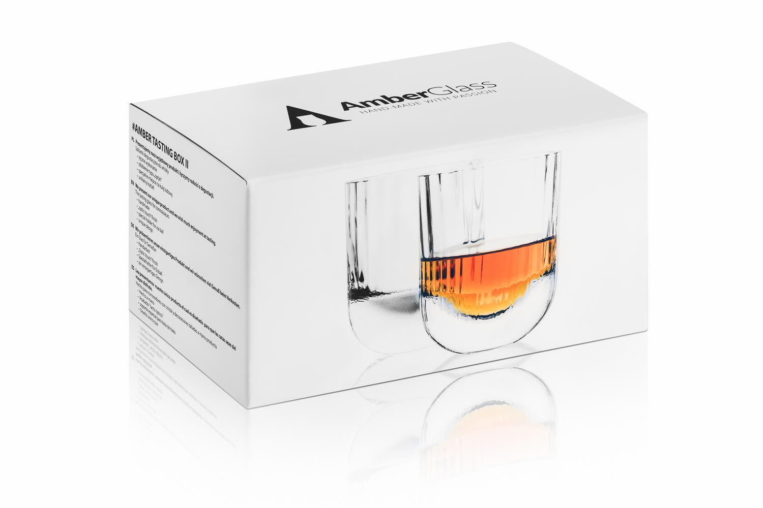 Degustační sada luxusních skleniček na whisky Amber Glass Tumbler