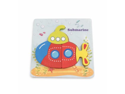 Dětská dřevěná vkládačka malá ponorka