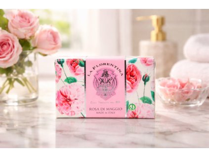 italské mýdlo růže