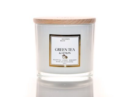 green tea and lemon sojova svicka