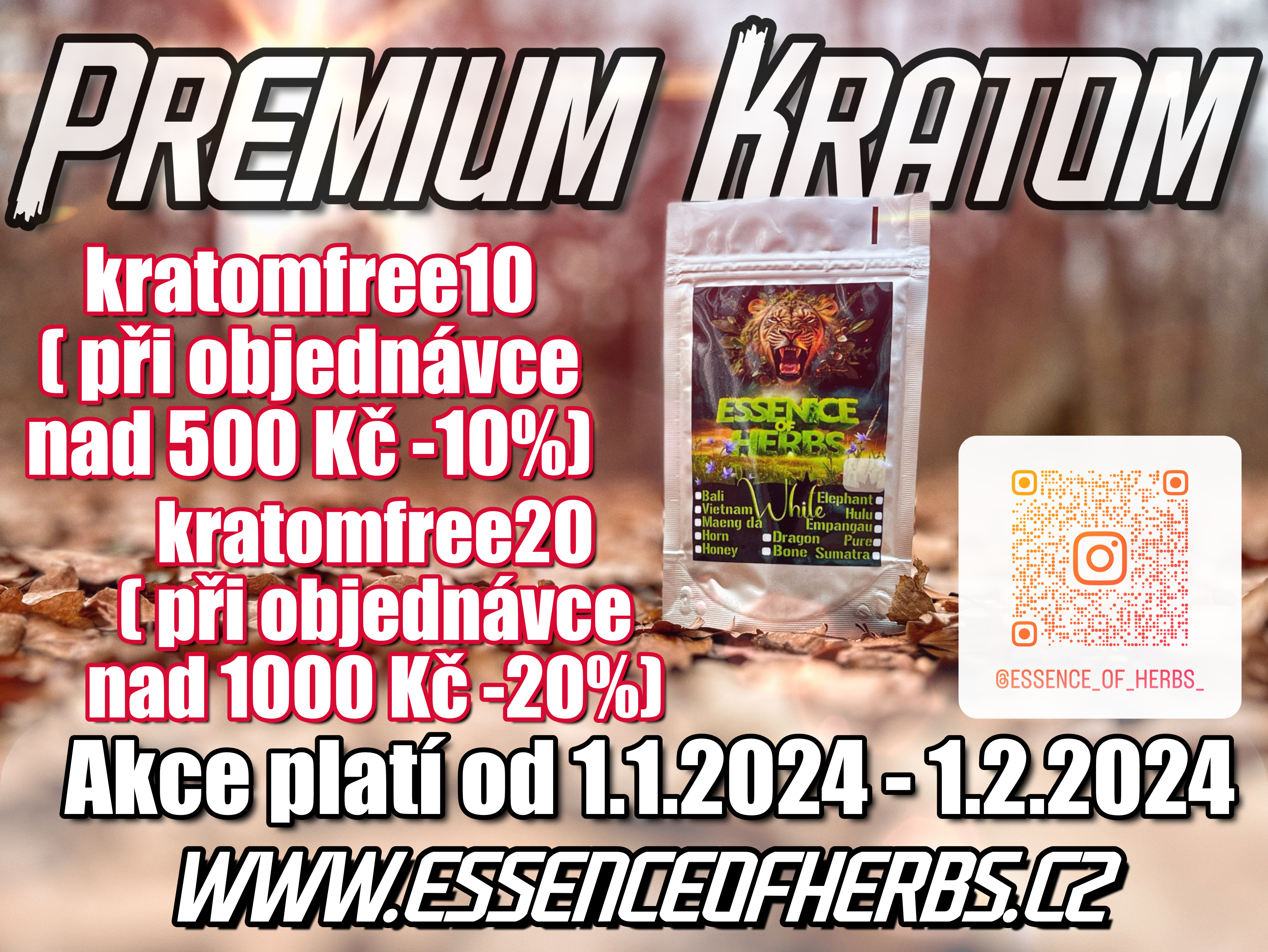 premium kratom, slevy, 2024