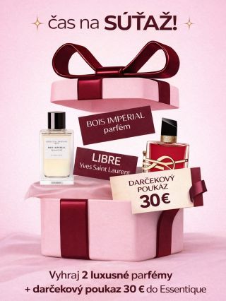 ✨ SÚŤAŽ O LUXUSNÉ PARFÉMY ✨ Vyhraj jednu z týchto cien: 🥇 Bois Impérial – Essential Parfums (100 ml) 🥈 Libre Berry Crush –...