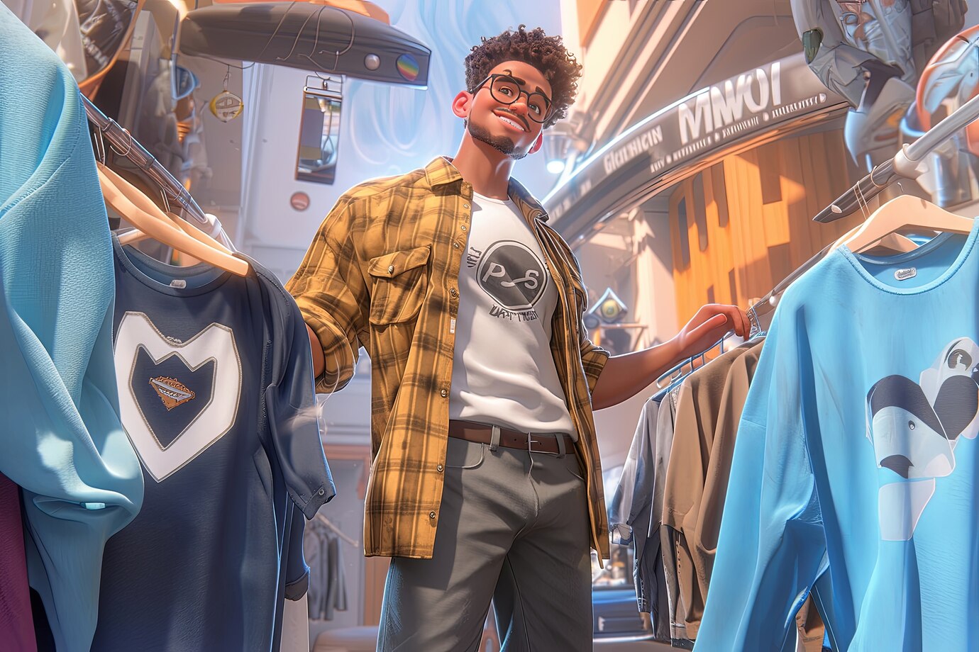 view-cartoon-character-shopping_23-2151656783