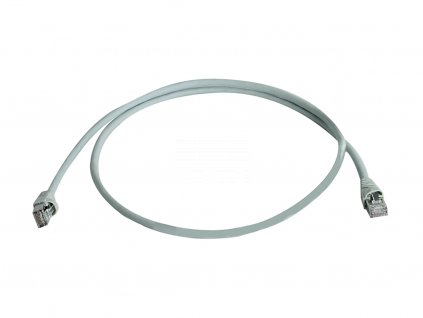 TELEGÄRTNER 100008826 (L00004A0054) Patch kabel Cat.6A S/FTP MP8 FS 500 LSZH (ISO/IEC), 7,5 m, sivý