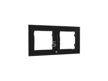 4089 shelly wall frame 2 black ramik cierna