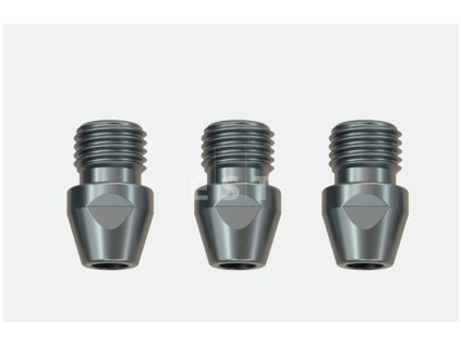 RUNPOTEC 20955 GF3 Slim Sada závitových adaptérov, vnútorný závit RTG Ø 3 mm / vonkajší závit RTG Ø 6 mm, 3 ks