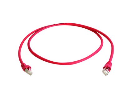 TELEGÄRTNER 100008983 Patch kábel Cat.6A(IEC) MP8 FS 500 LSZH-10,0 m, červený