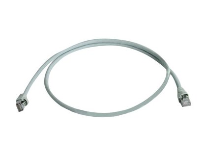 TELEGÄRTNER 100009117 Patch kábel Cat.6A(IEC) MP8 FS 500 LSZH-20,0 m, sivý