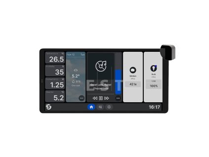 Shelly Wall Display X2 Silver – Nástenný dotykový panel s Wi-Fi a Bluetooth