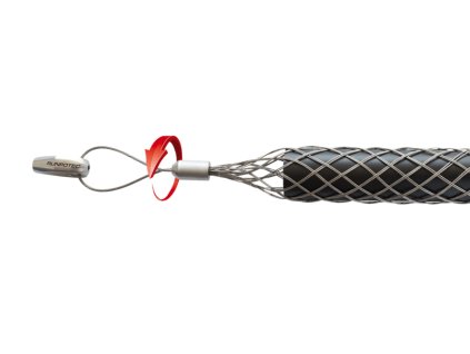 RUNPOTEC 20436 Káblová pančucha s pútkom a závitom RTG Ø 12 mm a RTG Ø 6 mm, Ø 30-40 mm
