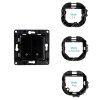 SHELLY Wall Switch 2 Black Nástenný vypínač, čierna
