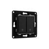 SHELLY Wall Switch 2 Black Nástenný vypínač, čierna