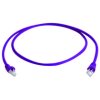 TELEGÄRTNER 100008035 Patch kábel S-FTP Cat.6A(IEC), 0,25 m MP8 FS 500, LSZH, fialový, 1:1