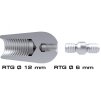 RUNPOTEC 20409 GF7.5–GF15 Vodiaca hlava Ø 20 mm, závit RTG Ø 12 mm + adaptér RTG Ø 6 mm