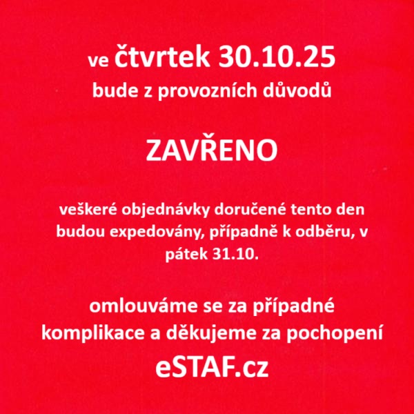 ZAVŘENO 30.10.25