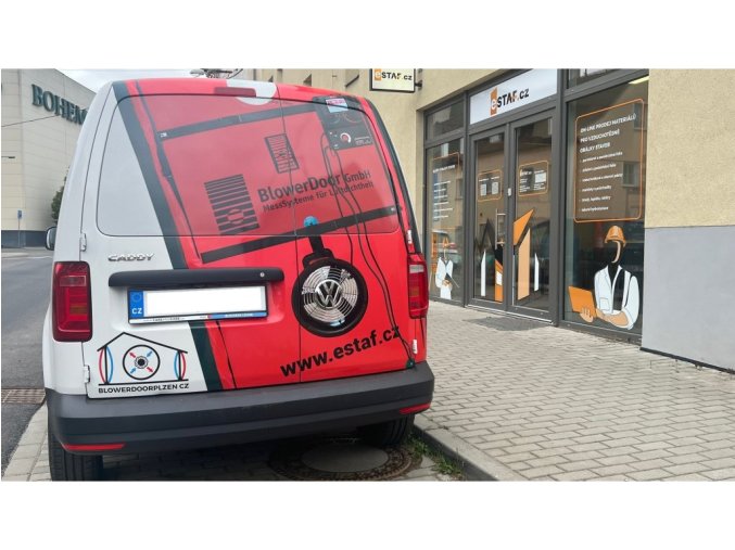 doprava k balíčku Blower Door 2v1