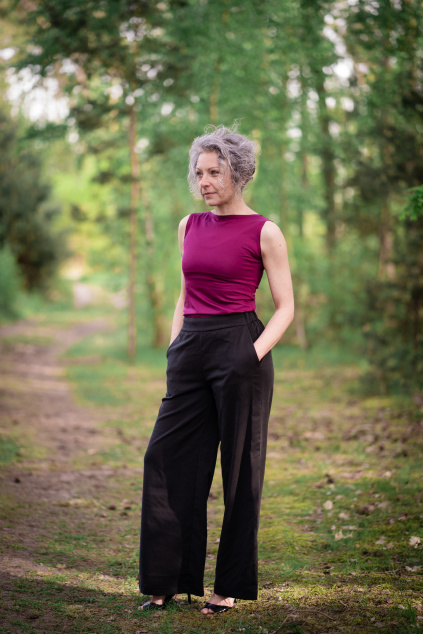 Tencelové tričko Ava - cherry