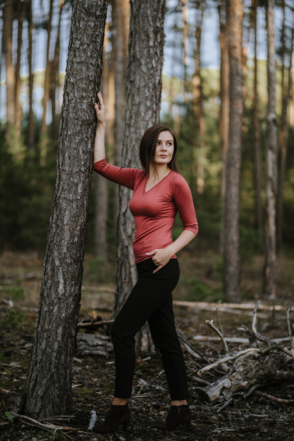 Tencelové tričko Klasik - cider