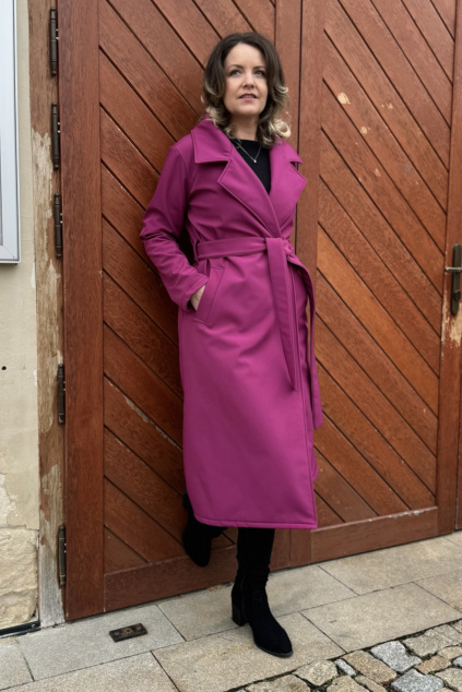 Přechodný softshellový kabát - Estampada - amarant - 2 týdny