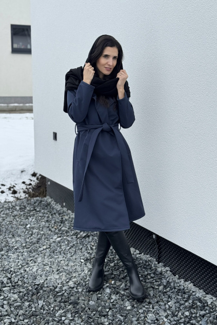 Přechodný softshellový kabát Calmia námořnická modrá (2)