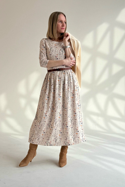 Dyzajnové šaty Klasik Luzia krátké midi expres (4)