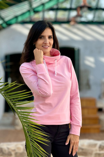 Bavlněná mikina světle růžová expres I