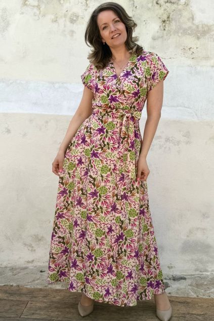 Zavinovací šaty - Elma - viskóza