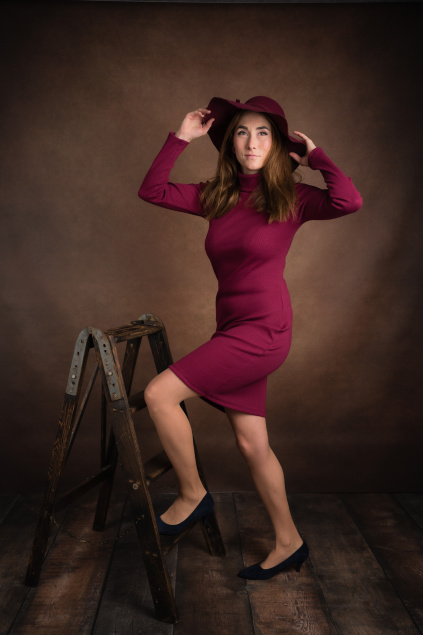 Hrubší úzké žebrované šaty Gill - fuchsia - krátké / midi