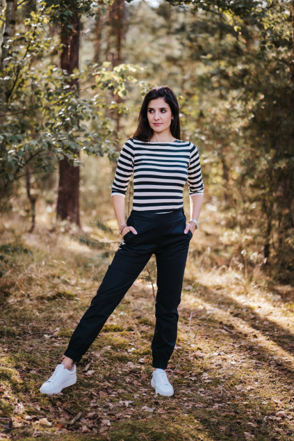 Bio bavlněné kalhoty Lola - černá