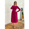 Bio bavlněné šaty Klasik - cyklamenová - midi
