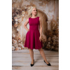 Bio bavlněné šaty Ava - cyklamenová - krátké / midi