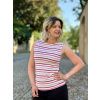 Proužkované tričko Ava - růžová