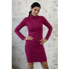 Bio bavlněné úzké šaty Gill - cyklamenová - krátké