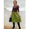Bio bavlněná sukně Tamaria khaki (2)