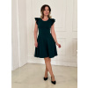 Bio bavlněné šaty Aria - lahvově zelená - krátké / midi - 2 týdny