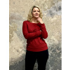 Bio bavlněná mikina Zarina červená expres(2)