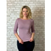 Bio bavlněné tričko Klasik - lila - vel. XXS - skladem
