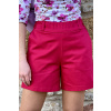 Bavlněné strečové kraťasy - magenta