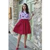 Bavlněná áčková sukně - Tamaria - magenta - 2T